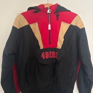 Rare vintage 49ers Jacket from the 90’s- Red and Black and Gold